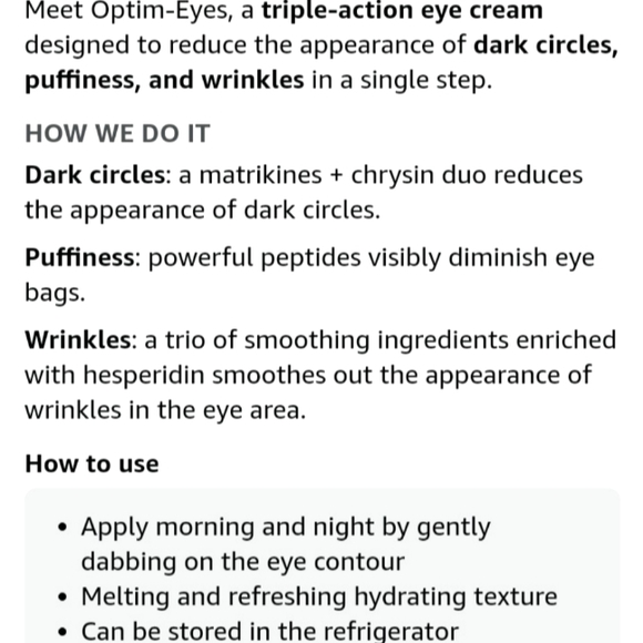 Filgora Laboratories Youth Performance 3in1 OPTIM-EYES Intense Revitalize Cream - Picture 8 of 11